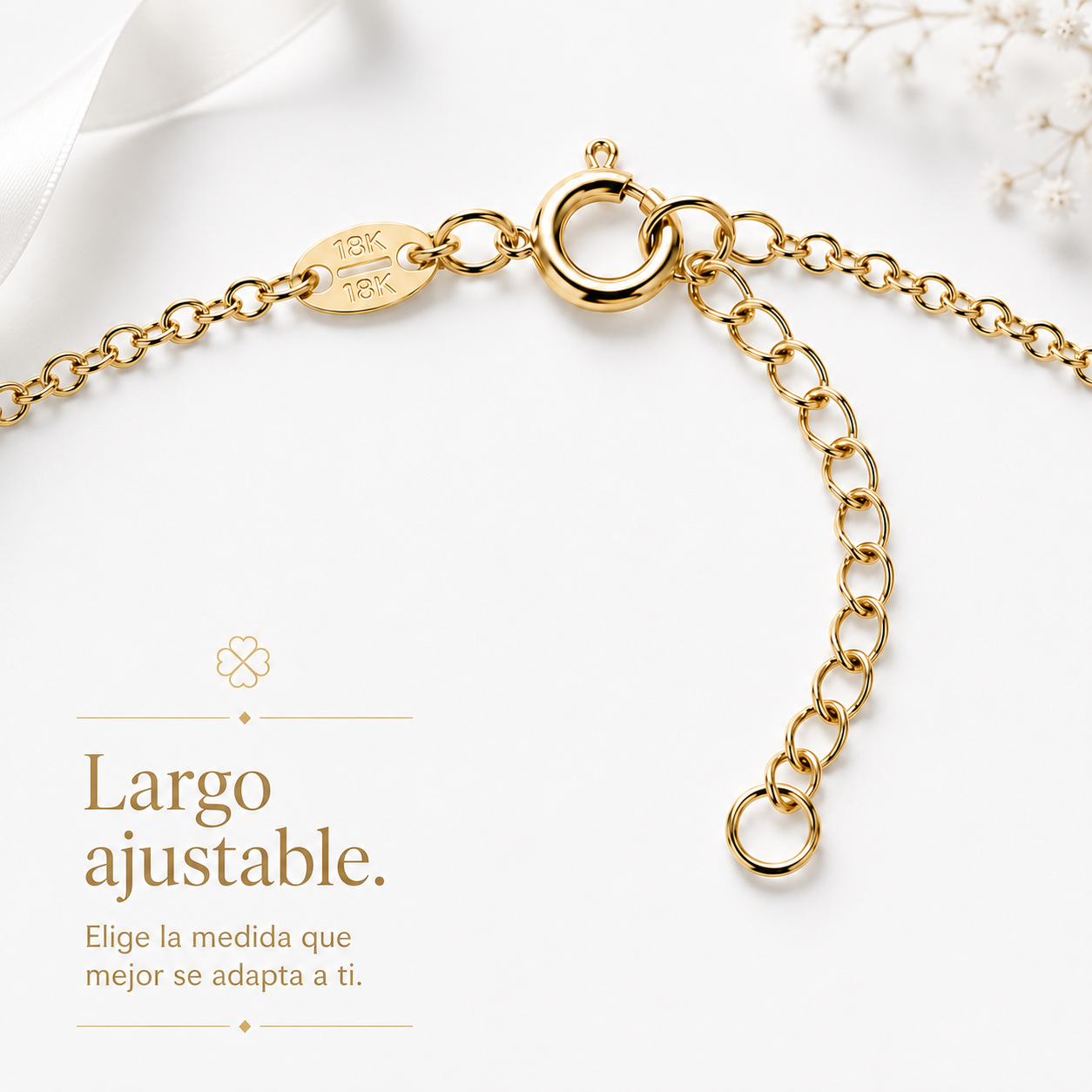 Pulsera personalizada con nombre y mariposa en Oro de 18 Kl.