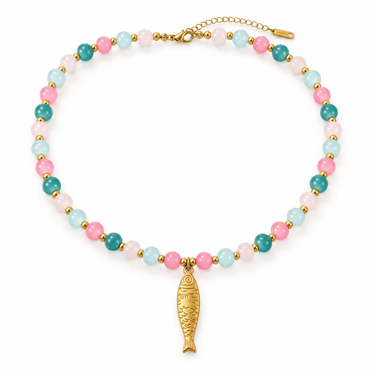 Collar Calella · Pez Dorado y Cuentas Mediterráneas