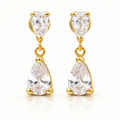 Pendientes Atria de oro 18 Kl. con circonitas